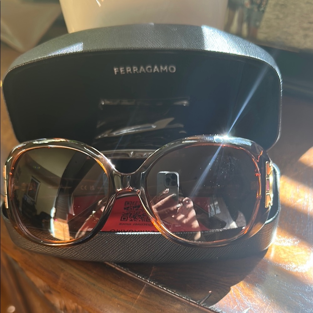 Salvatore Ferragamo Brown Sunglasses Accessories